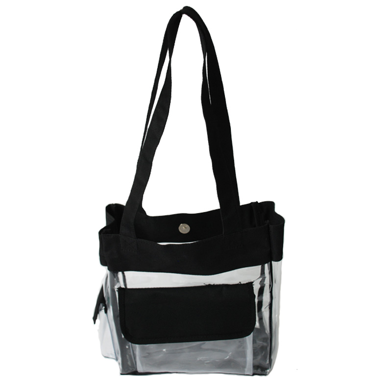 Clear Tote Bag with Pockets - The Clear Bag Store