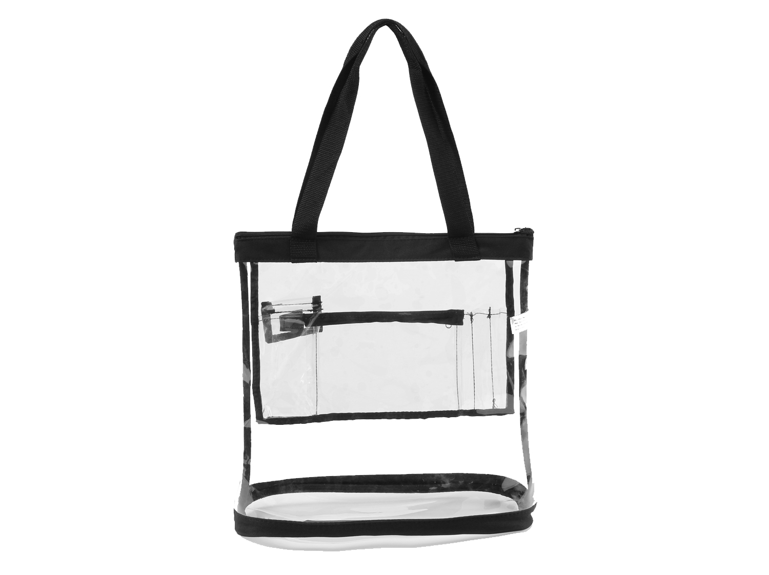 Medium Clear Tote Bag with Zipper - The Clear Bag Store