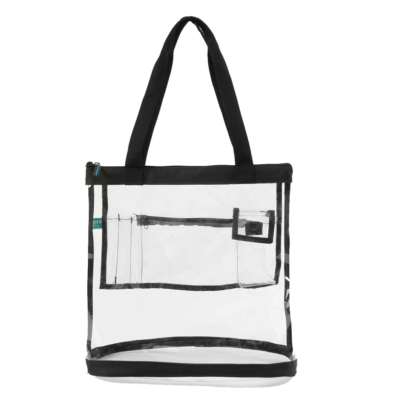 Medium Clear Tote Bag with Zipper - The Clear Bag Store