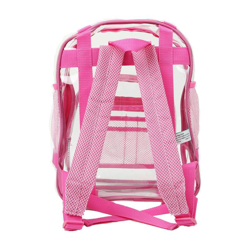 Clear plastic backpack