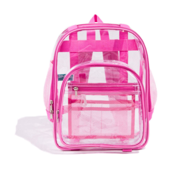 Wholesale Transparent Backpacks for School Toddlers. Beautiful Pink.