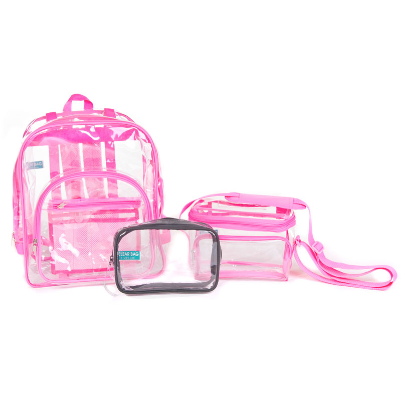 Large Clear Backpacks for School Lunch Bags Pencil Cases
