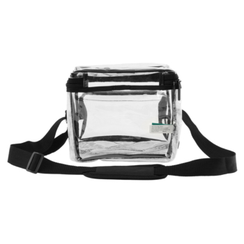 A.TO.Z.MONS Clear Lunch Bag, Box transparent bag Stadium Black
