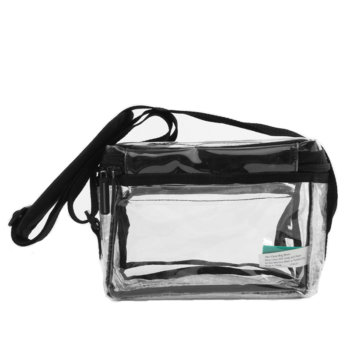 Small Clear Lunch Bag - Black - The Clear Bag Store