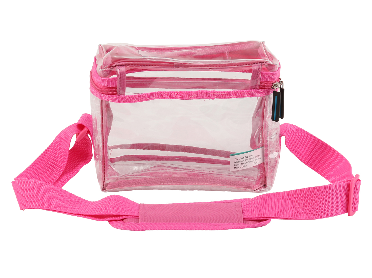 Small Clear Lunch Bag - Pink