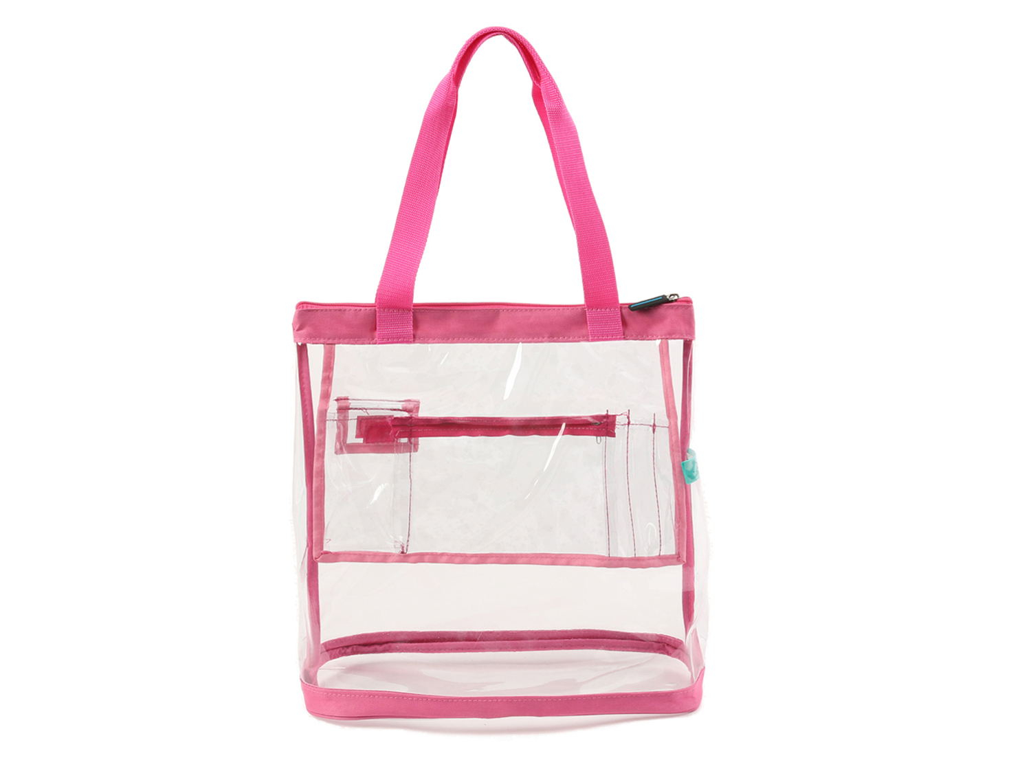 Clear Plastic Bag - Small Pink Tote 