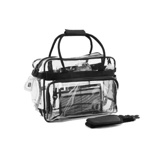 The Clear Bag Store Black Trim Heavy Duty Clear Laptop Bag, Best Price and  Reviews